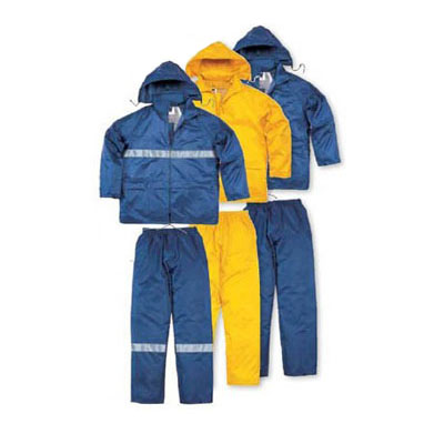 代尔塔聚酰胺雨衣套装带 PVC 涂层|防护服
